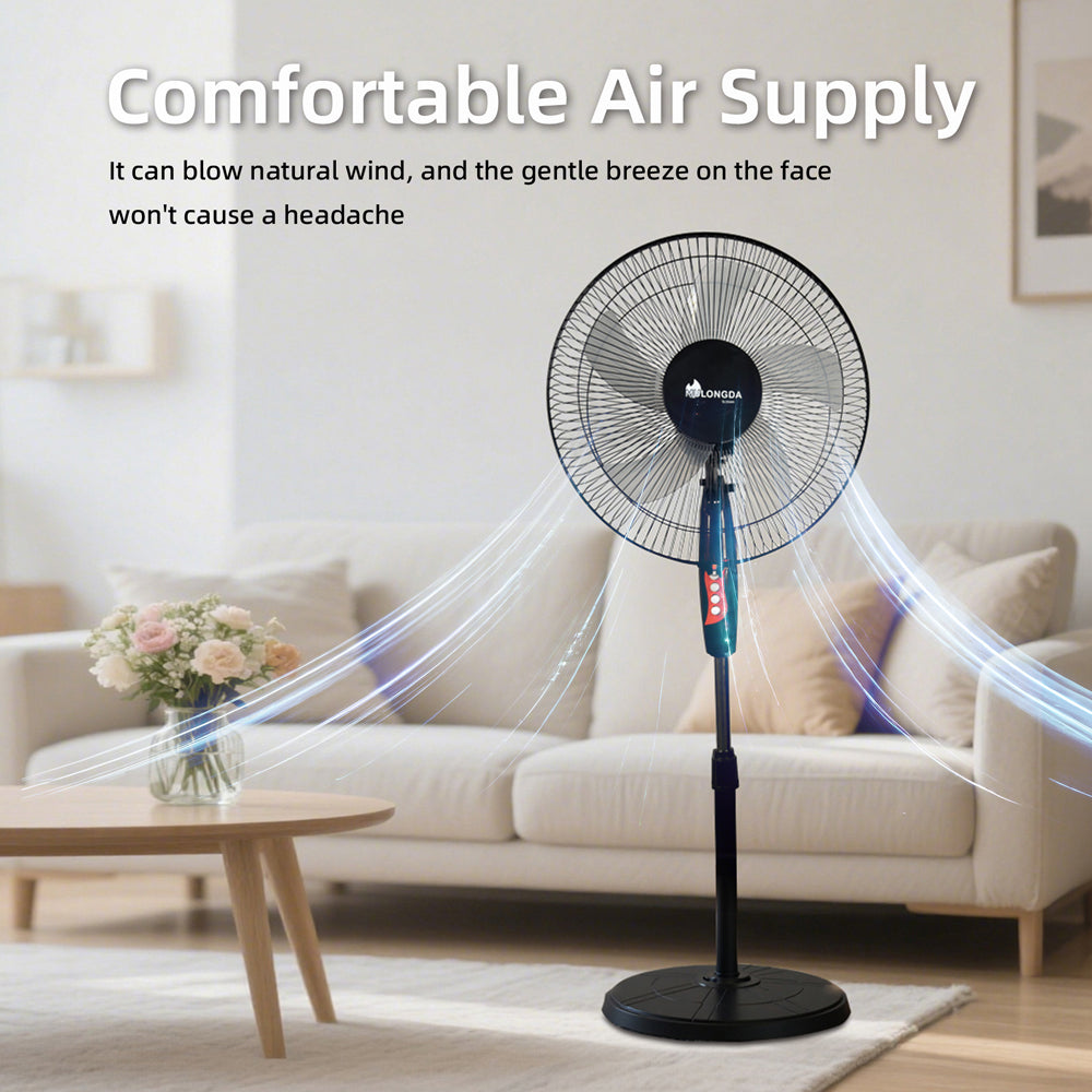 floor fan 5 blades silent standing fan for bedroom&amp;living room