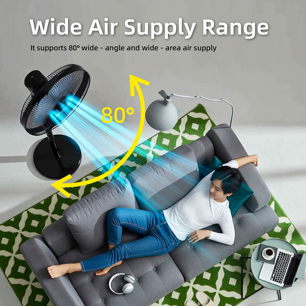 floor fan 5 blades silent standing fan for bedroom&amp;living room