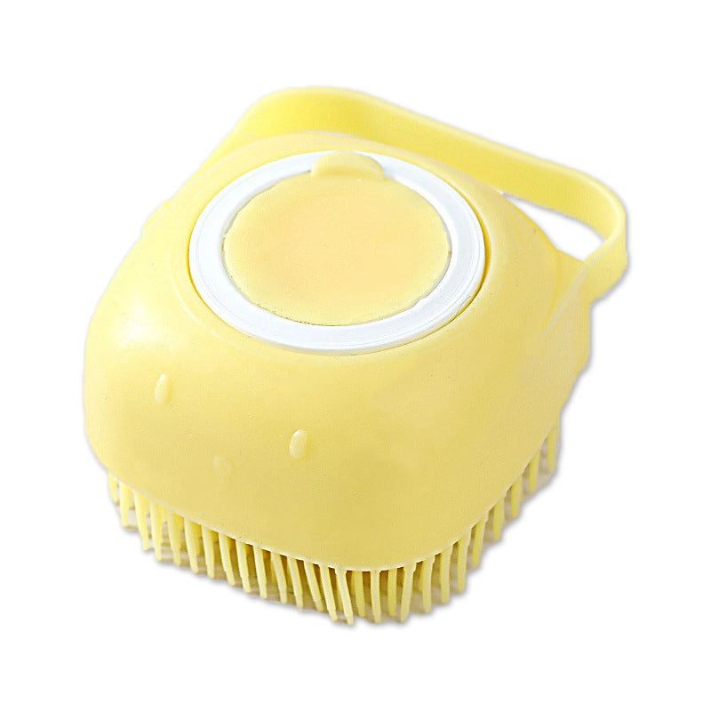 Pet Brushes Bath Massage Brush Shampoo Dispenser Dog Grooming Brush