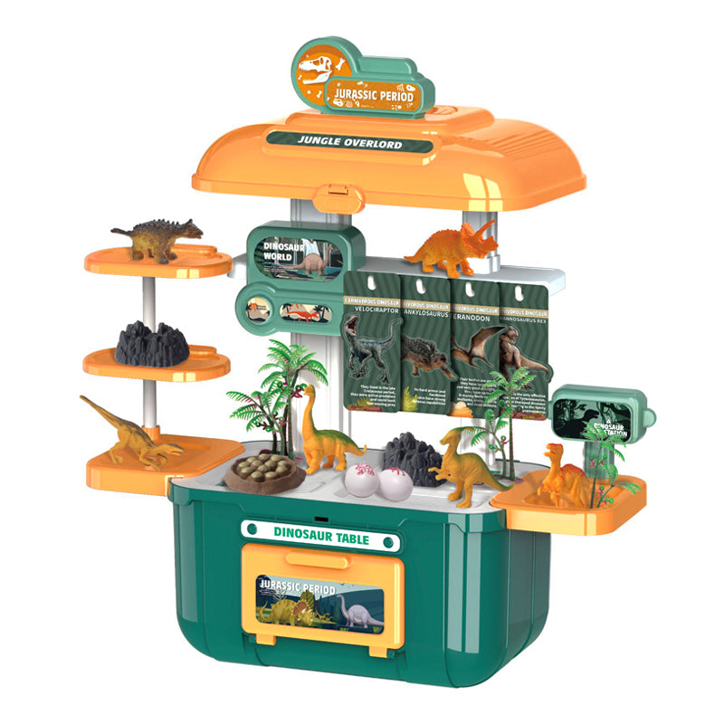 Pretend Play Set Table Dinosaur Toys 2026 With Storage Box for Kids
