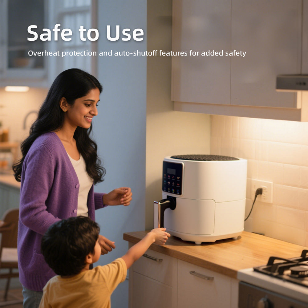 Household Air Fryer Multi-function Large Capacity Fully Automatic Smokeless Electric Non-Stick French Fries Machine