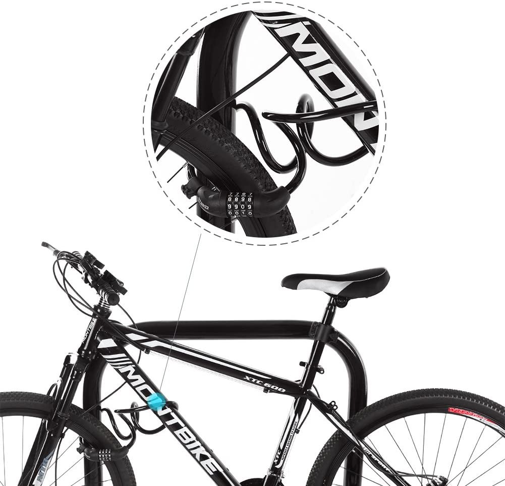 Portable Combination Padlock with Ring Lock for Bicycle Theft Prevention