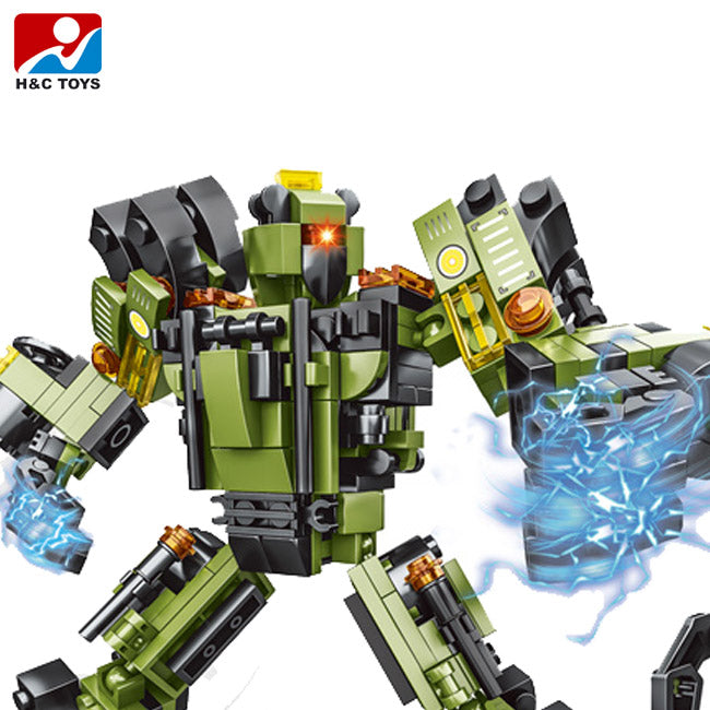 New Version Building Blocks Assembled Model Toy for Kids Road Roller Engineering Machine Two Ways Changed