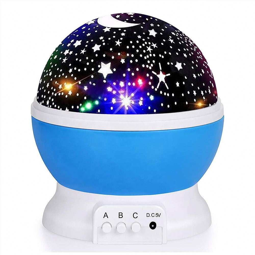 Galaxy Projector Starry Sky Rotating LED Night Light, Children Bedroom Star Moon Lamp for Kids Gift