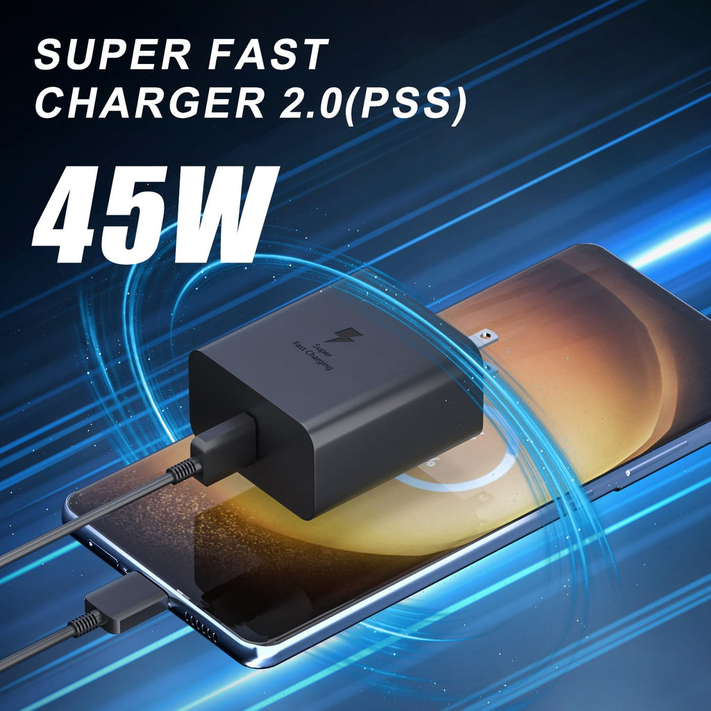 PD 45W High Power Charging Speed Adapter Original Samsung Wall Charger Apply to Note 10/Note 20