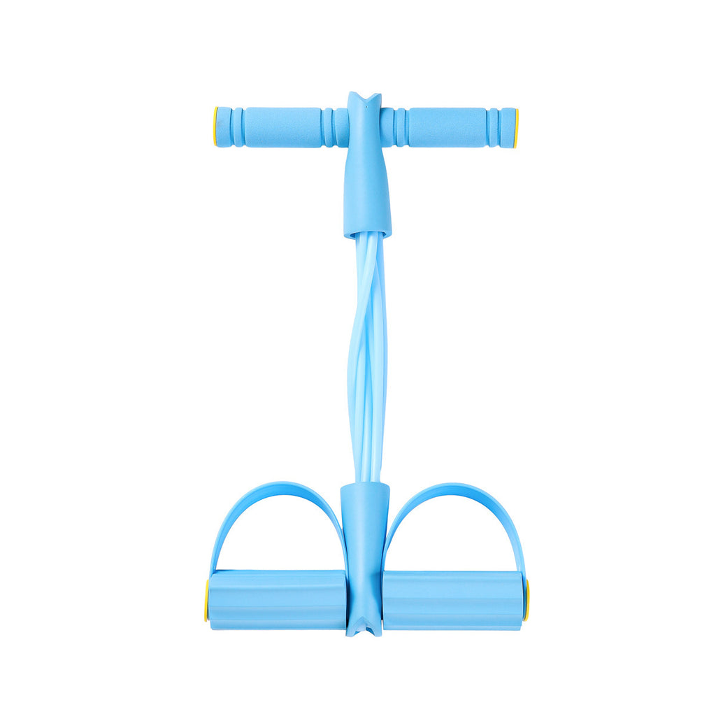 6-Tube High-Quality TPE Latex Fitness Elastic Foot Pedal Resistance Bands Sit-Up Pull Rope