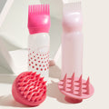 Silicone shampoo bottle PP Hair Dye Bottle With Aplicator, Oil Bottle Brush, Scalp Massage Brush Hair dye bottle