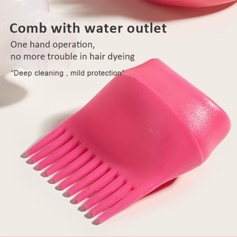 Silicone shampoo bottle PP Hair Dye Bottle With Aplicator, Oil Bottle Brush, Scalp Massage Brush Hair dye bottle