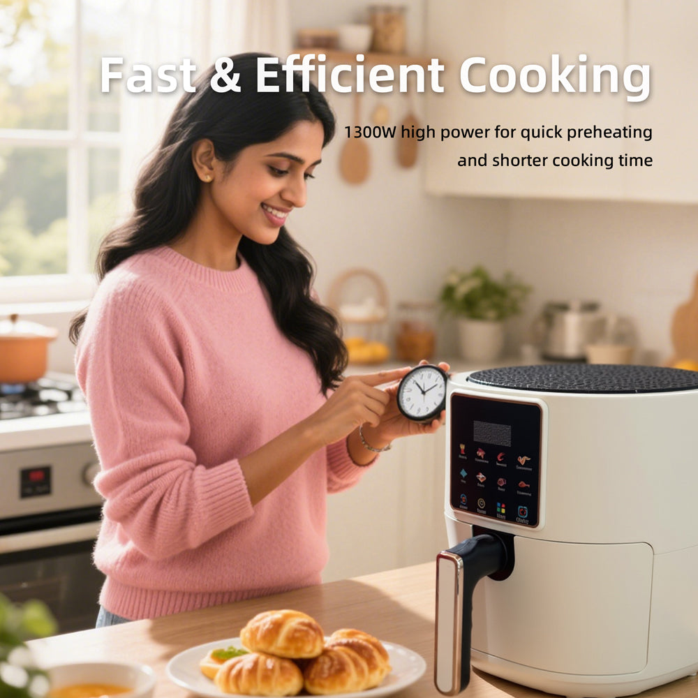 Household Air Fryer Multi-function Large Capacity Fully Automatic Smokeless Electric Non-Stick French Fries Machine