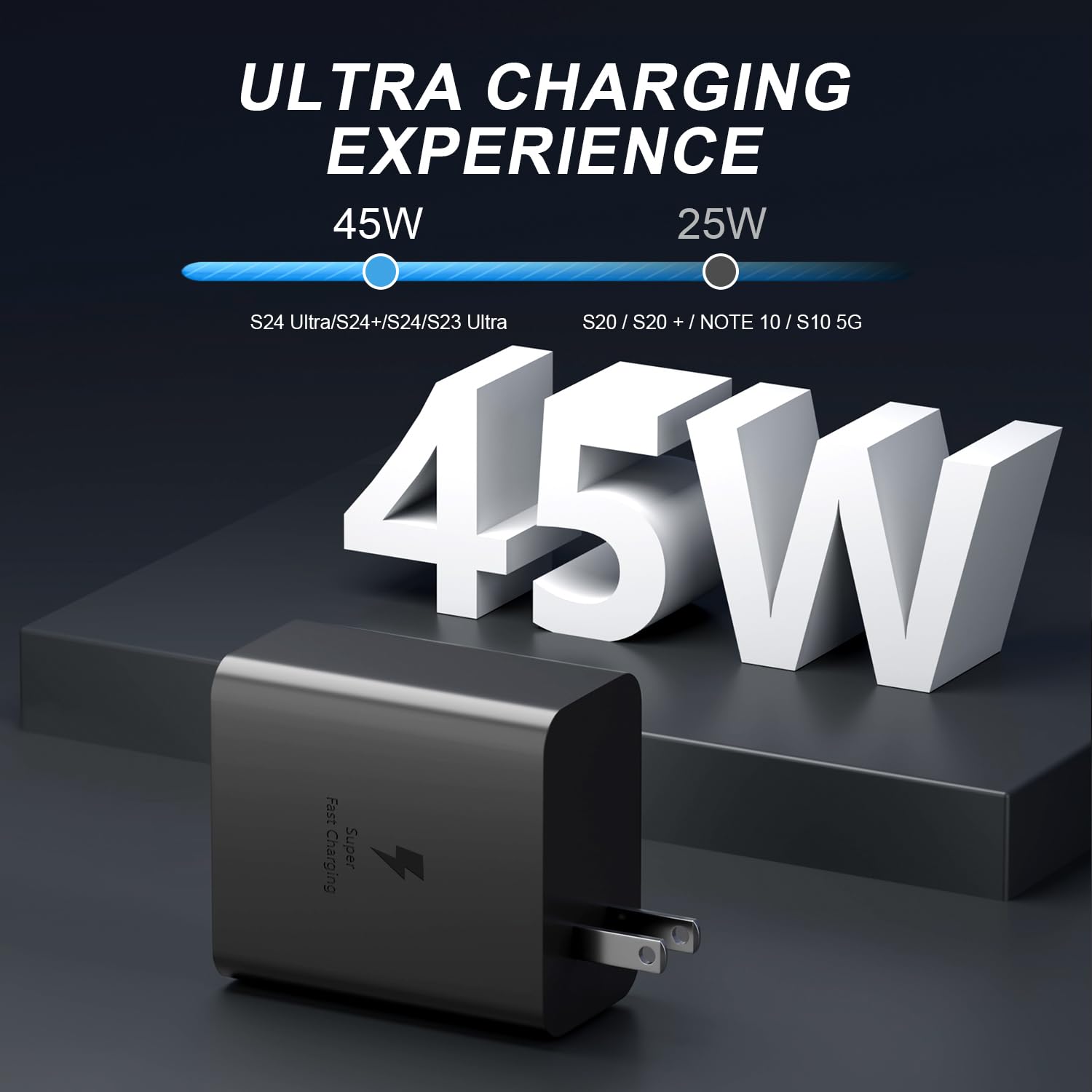 PD 45W High Power Charging Speed Adapter Original Samsung Wall Charger Apply to Note 10/Note 20