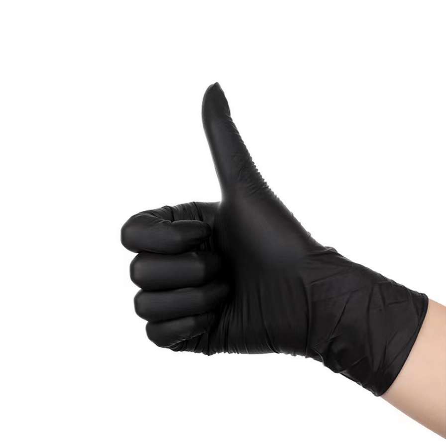 Black Thickened Disposable Gloves PVC Nitrile Rubber Protective Food-Grade Dishwashing