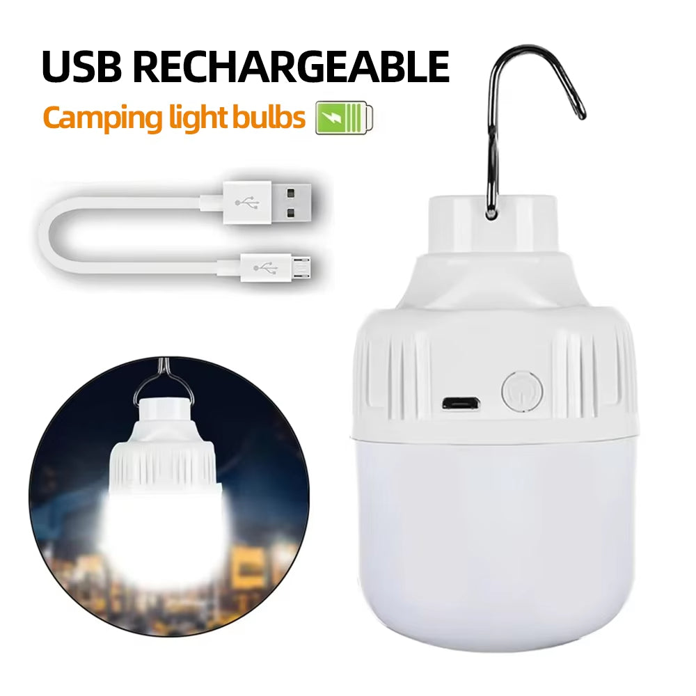 High-Power Ultra-Bright LED Camping Lamps Rechargeable Emergency Bulb Lanterns for Outdoor Use