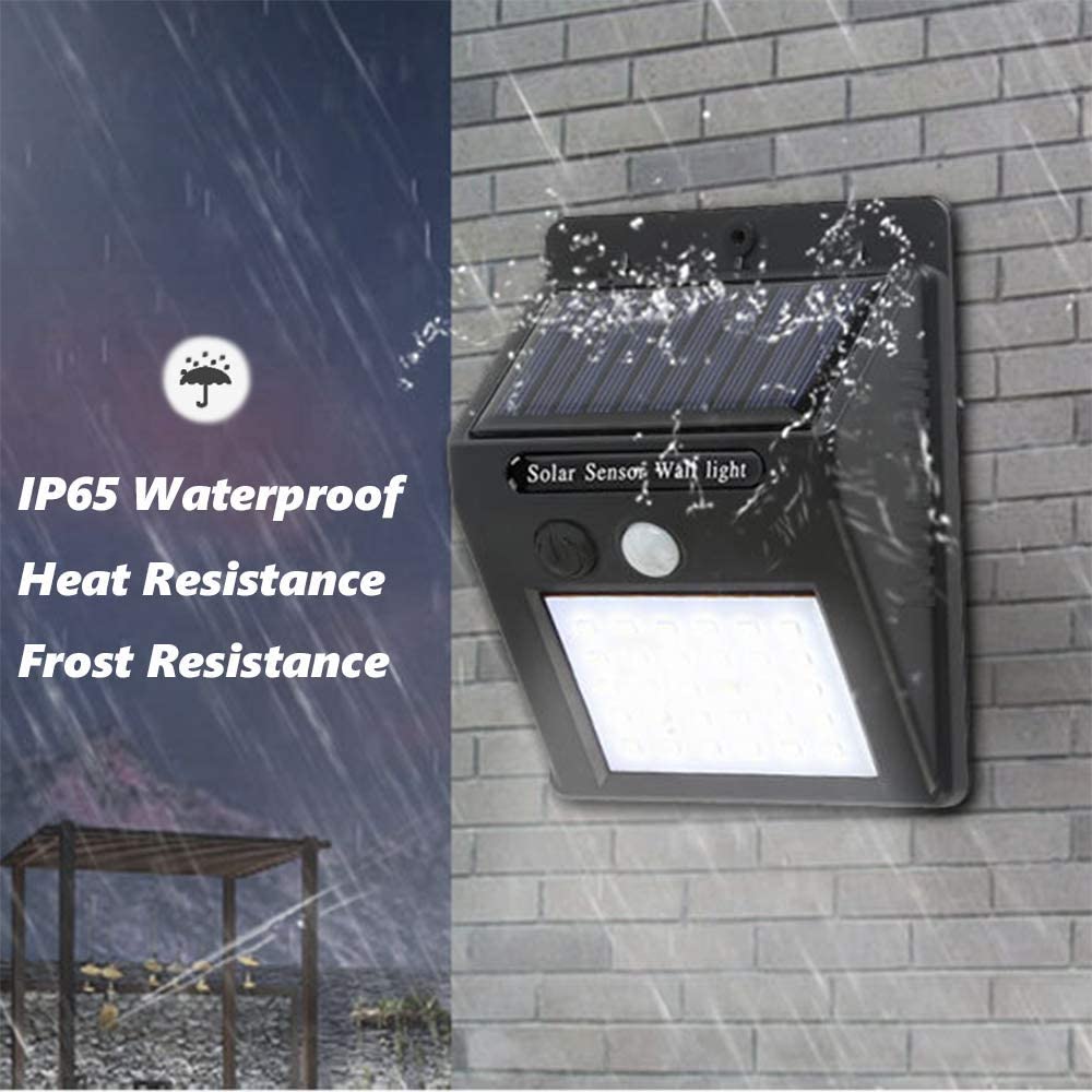 30 Led Outside Light Wall Mounted Exterior Night Security Solar Motion Sensor Outdoor Wall Light,Solar Wall Light