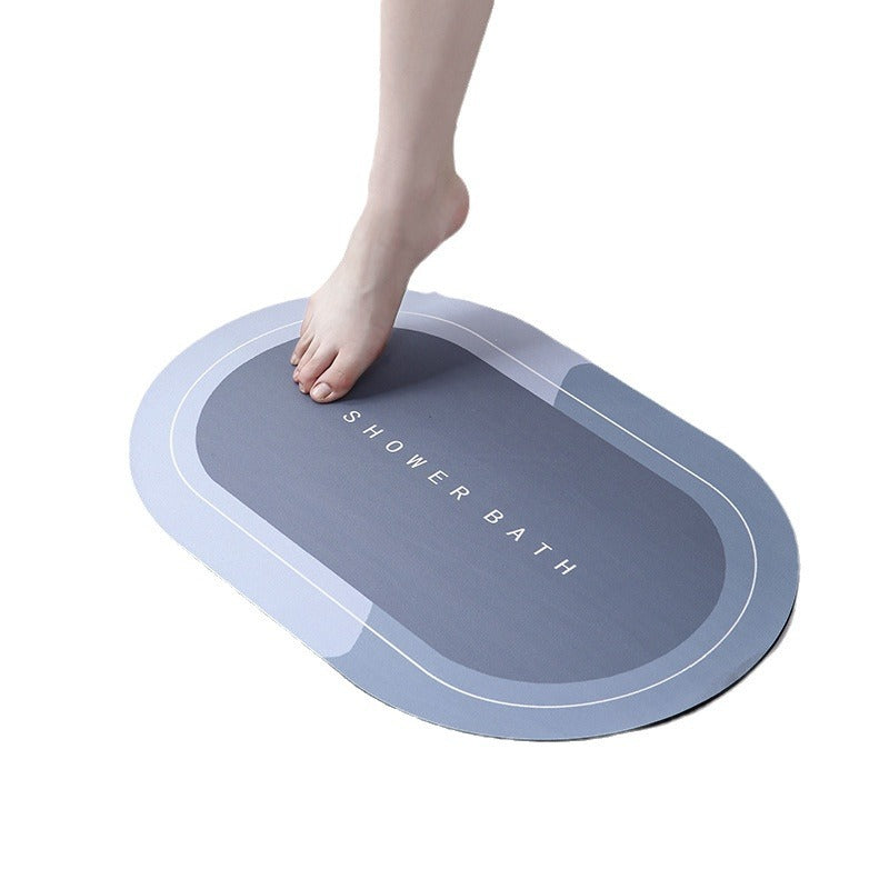 Modern Non-Slip Crystal Velvet Bath Mat Quick-Dry ABSorbent Floor Mat for Bathroom Doorway Wash Basin Bathtub Household Bathroom